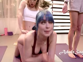 No One Knows Whom The Tranny Yoga Instructor Will Fuck Today