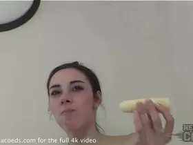 mixing food play and anal masturbation maybe isn't the best combination