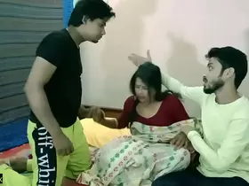 Indian new wife shared by husband for money!! He fucked in front of him!