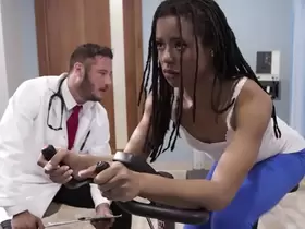 Ebony Athlete Kira Noir Gets Tricked Into Sex By Perv Doctor Without Knowing - Full Movie On FreeTaboo.Net