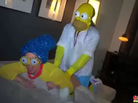 Marge Simpson Delivers Homer Simpson some amazing throat