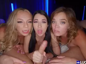 3 Hot Sluts Love To Share Cock