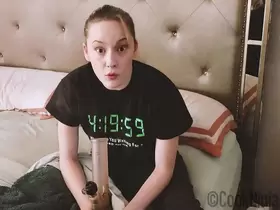 Stupid Loser Stoner Step Sister Trades Sex For Weed Preview
