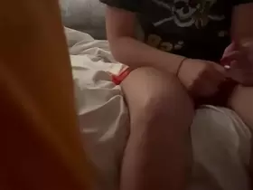 Step sister rides my dick until I give her a creampie