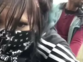 Masked fuck toy gets fucked in public during quarantine