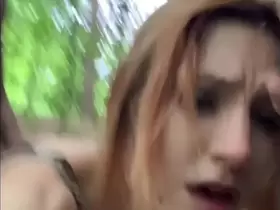 We get caught fucking in the forest oops