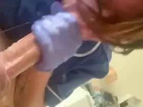 Nurse wife gags deepthroating patients cock (Part2)